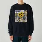 crayonerdのパリひまわりちゃん Heavyweight Crew Neck Sweatshirt