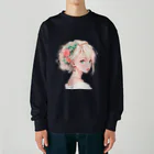 StellaのAI美少女イラスト Heavyweight Crew Neck Sweatshirt