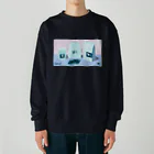 Teal Blue CoffeeのCOFFEE GIFT -Chocolate- PURPLE Ver. Heavyweight Crew Neck Sweatshirt