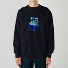 みにゃ次郎のレトロゲームサメ叩き Heavyweight Crew Neck Sweatshirt