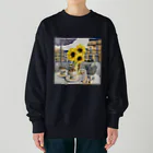 crayonerdのパリひまわりちゃん Heavyweight Crew Neck Sweatshirt