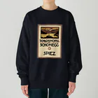 YS VINTAGE WORKSのスイス・ベルン州シュピーツのシャトーホテルの古い広告 Heavyweight Crew Neck Sweatshirt