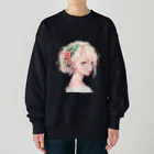 StellaのAI美少女イラスト Heavyweight Crew Neck Sweatshirt