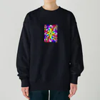 みにゃ次郎のステンドグラス Heavyweight Crew Neck Sweatshirt