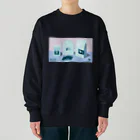 Teal Blue CoffeeのCOFFEE GIFT -Chocolate- PURPLE Ver. Heavyweight Crew Neck Sweatshirt