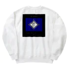 ゆにねこ惑星の❖僕のｴｰﾃﾞﾙﾜｲｽ❖青色(背面)ロゴ入り Heavyweight Crew Neck Sweatshirt