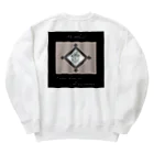 ゆにねこ惑星の❖僕のｴｰﾃﾞﾙﾜｲｽ❖茶色(背面)ロゴ入り Heavyweight Crew Neck Sweatshirt