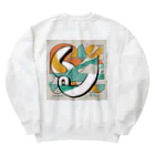 moko's merry shopのYES！にぎ鳥くん！ Heavyweight Crew Neck Sweatshirt