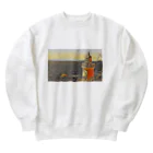 jun-hoshiの海を見守る灯台 Heavyweight Crew Neck Sweatshirt