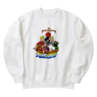 きりんぽる's SHOPの七福デグー Heavyweight Crew Neck Sweatshirt