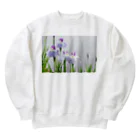 akane_art（茜音工房）の癒しの風景（花菖蒲） Heavyweight Crew Neck Sweatshirt