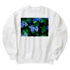 akane_art（茜音工房）の癒しの風景（アジサイ） Heavyweight Crew Neck Sweatshirt