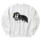 AruneMica35のdog ダックスフント Heavyweight Crew Neck Sweatshirt