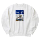 みにゃ次郎のへい！いらっしゃい Heavyweight Crew Neck Sweatshirt