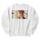 poppy22のセピアなフラワーガール Heavyweight Crew Neck Sweatshirt