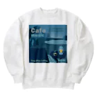 Teal Blue CoffeeのCafe music - Before dawn - Heavyweight Crew Neck Sweatshirt