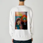 キキとココからのMagic hour / 穏やかな夕暮れの祈り Heavyweight Crew Neck Sweatshirt