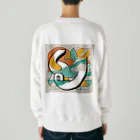 moko's merry shopのYES！にぎ鳥くん！ Heavyweight Crew Neck Sweatshirt