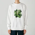 Wonder Bird Forestの藤の葉陰 Heavyweight Crew Neck Sweatshirt