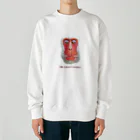 nekinekiの温泉に浸かるニホンザル Heavyweight Crew Neck Sweatshirt