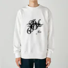 villonの文字メデューサ　モノクロ Heavyweight Crew Neck Sweatshirt