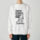 BeachBunnyのうさぎとねこ　ラグビーが好きなキミが好き Heavyweight Crew Neck Sweatshirt