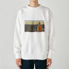 jun-hoshiの海を見守る灯台 Heavyweight Crew Neck Sweatshirt