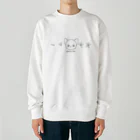 Nomi(shop-I＊iro-)のSakura Cat【♀】黒 Heavyweight Crew Neck Sweatshirt