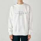 Nomi(shop-I＊iro-)のSakura Cat【♂】黒 Heavyweight Crew Neck Sweatshirt