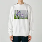 akane_art（茜音工房）の癒しの風景（花菖蒲） Heavyweight Crew Neck Sweatshirt