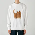 うずら舎のぽやぽや猫 Heavyweight Crew Neck Sweatshirt