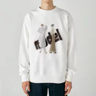 sari'sのmodel Heavyweight Crew Neck Sweatshirt