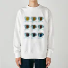 Teal Blue CoffeeのRoasted coffee Heavyweight Crew Neck Sweatshirt