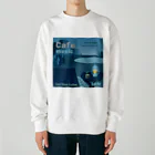 Teal Blue CoffeeのCafe music - Before dawn - Heavyweight Crew Neck Sweatshirt