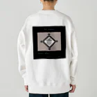 ゆにねこ惑星の❖僕のｴｰﾃﾞﾙﾜｲｽ❖茶色(背面)ロゴ入り Heavyweight Crew Neck Sweatshirt