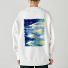 sketchbook shopの青の淵（バックプリント） Heavyweight Crew Neck Sweatshirt