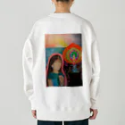 キキとココからのMagic hour / 穏やかな夕暮れの祈り Heavyweight Crew Neck Sweatshirt