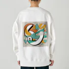 moko's merry shopのYES！にぎ鳥くん！ Heavyweight Crew Neck Sweatshirt