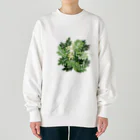 Wonder Bird Forestの藤の葉陰 Heavyweight Crew Neck Sweatshirt