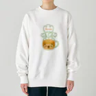 Happy Fluffy* ： 桜香*ののぞクマグ：かぼちゃスープVer. Heavyweight Crew Neck Sweatshirt