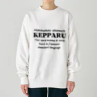 Hokkaido dialect roomのKEPPARU(けっぱる)　英語 Heavyweight Crew Neck Sweatshirt