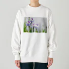 akane_art（茜音工房）の癒しの風景（花菖蒲） Heavyweight Crew Neck Sweatshirt