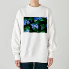 akane_art（茜音工房）の癒しの風景（アジサイ） Heavyweight Crew Neck Sweatshirt