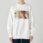 poppy22のセピアなフラワーガール Heavyweight Crew Neck Sweatshirt