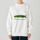 L_arctoaのモモスズメ幼虫と成虫 Heavyweight Crew Neck Sweatshirt