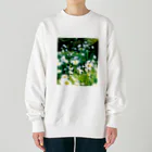 akane_art（茜音工房）の癒しの風景（シャスタデイジー） Heavyweight Crew Neck Sweatshirt