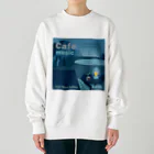 Teal Blue CoffeeのCafe music - Before dawn - Heavyweight Crew Neck Sweatshirt