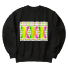 ✨🌈✨ユラクラカン🇯🇵 ✨🌈✨の🌸春色虹グラス🌈 Heavyweight Crew Neck Sweatshirt