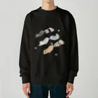 トコロコムギの絵の具にゃんこ Heavyweight Crew Neck Sweatshirt