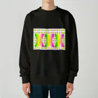 ✨🌈✨ユラクラカン🇯🇵 ✨🌈✨の🌸春色虹グラス🌈 Heavyweight Crew Neck Sweatshirt